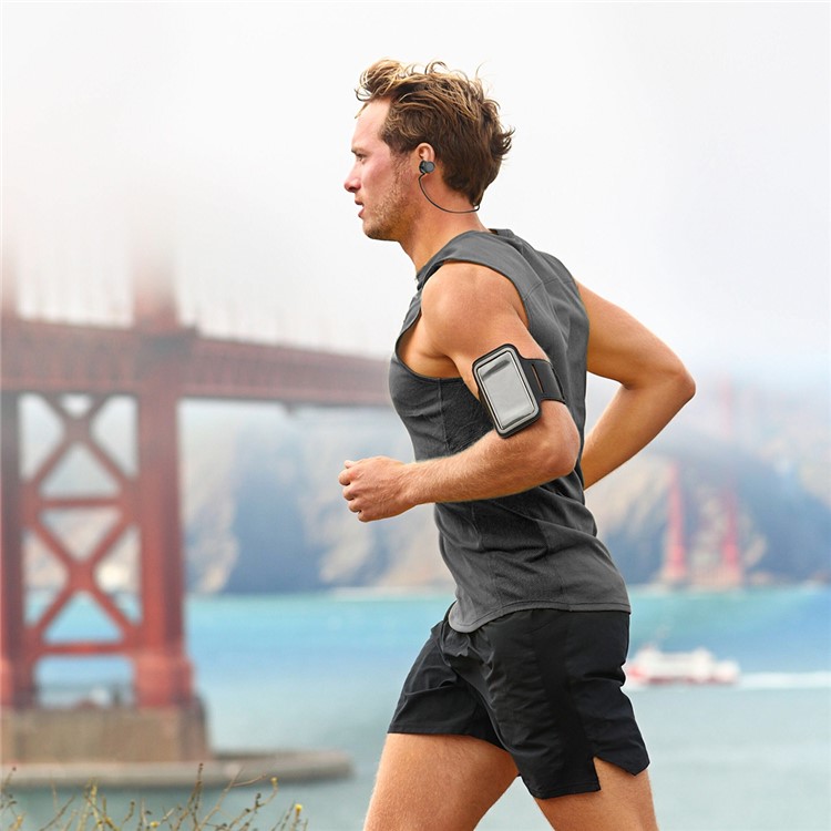 Bluetooth V4.0 Wireless Sports Headset Magnetic Earphone with Mic (BTH-828) - Black-8