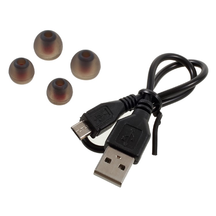 AMW-10 2-in-1 Wireless Bluetooth / Wired In-Ear Sports Headphone Headset with Mic - Red-8