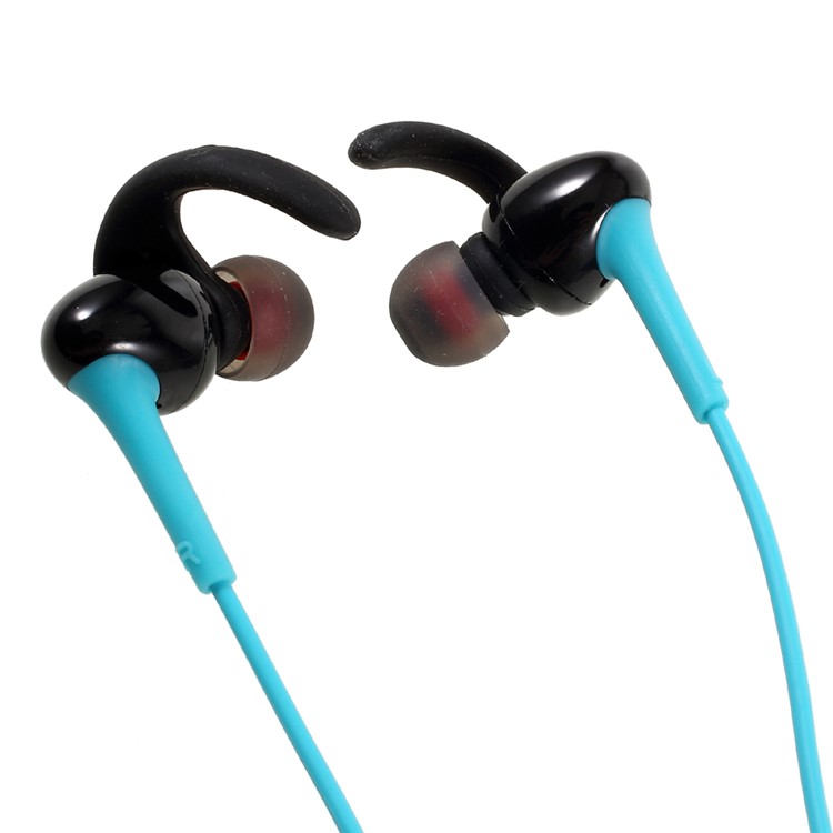AMW-10 2-in-1 Wired / Wireless Bluetooth In-Ear Sports Headset Earphone with Mic - Blue-2