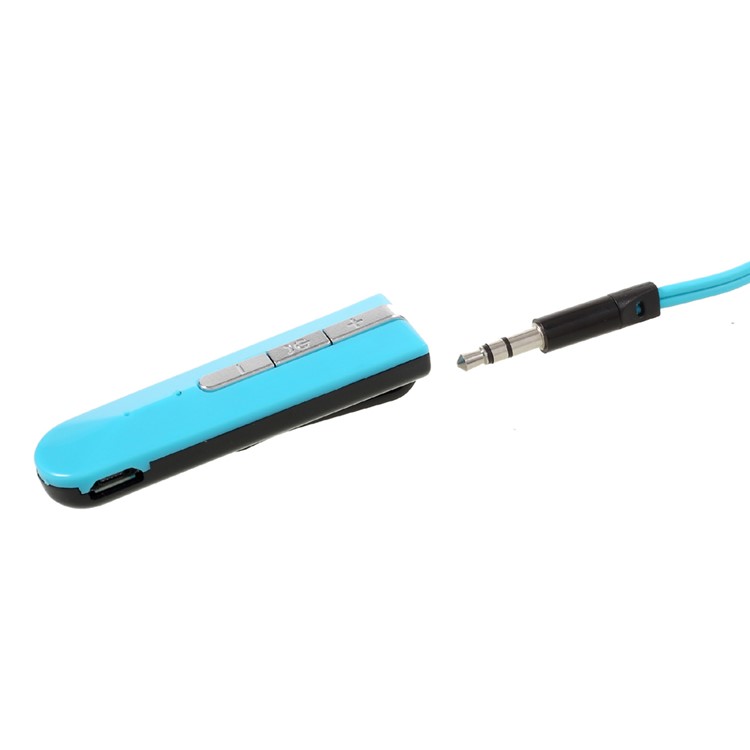 AMW-10 2-in-1 Wired / Wireless Bluetooth In-Ear Sports Headset Earphone with Mic - Blue-3