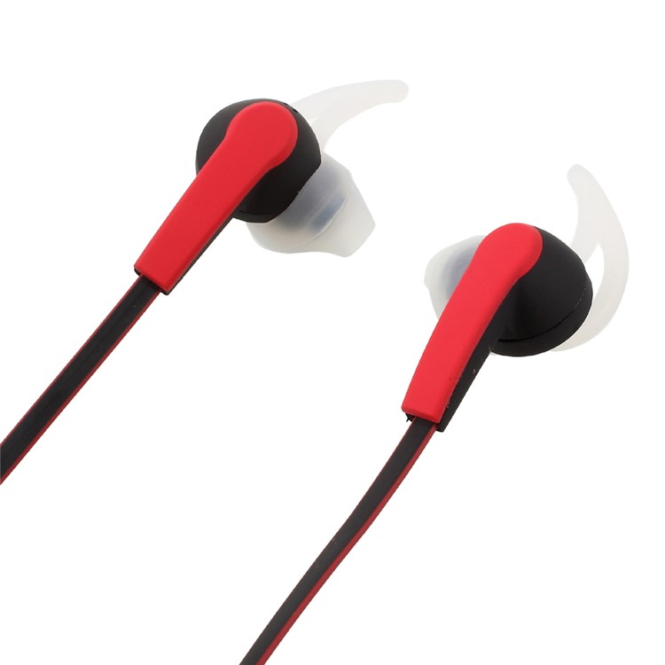 AMW-70 Ear Fins Bluetooth In-ear Sports Headphone with Mic for iPhone Samsung - Red-2