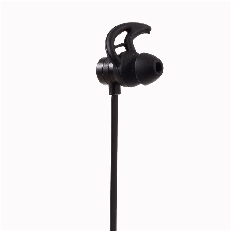 AMW-810S Magnetic Bluetooth In-ear Sports Headphone Support Hands-free Phone Calls with Ear Fins - Black-3
