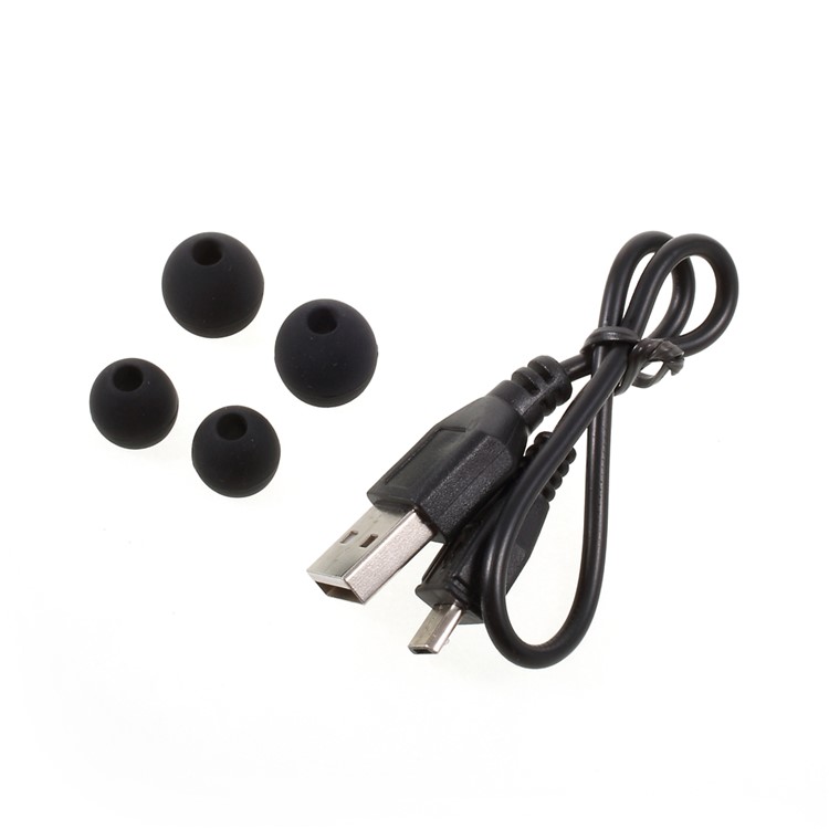 AMW-21 Ear Hook Stereo Bluetooth 4.2 Headset Sports Earphone with Mic for Samsung S8, Huawei P10 - Black-8