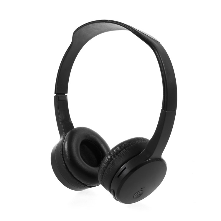 AMW-1000 Wireless Bluetooth Over-ear Headset with Mic/TF Card Slot/Audio Input/FM Radio - Black-1