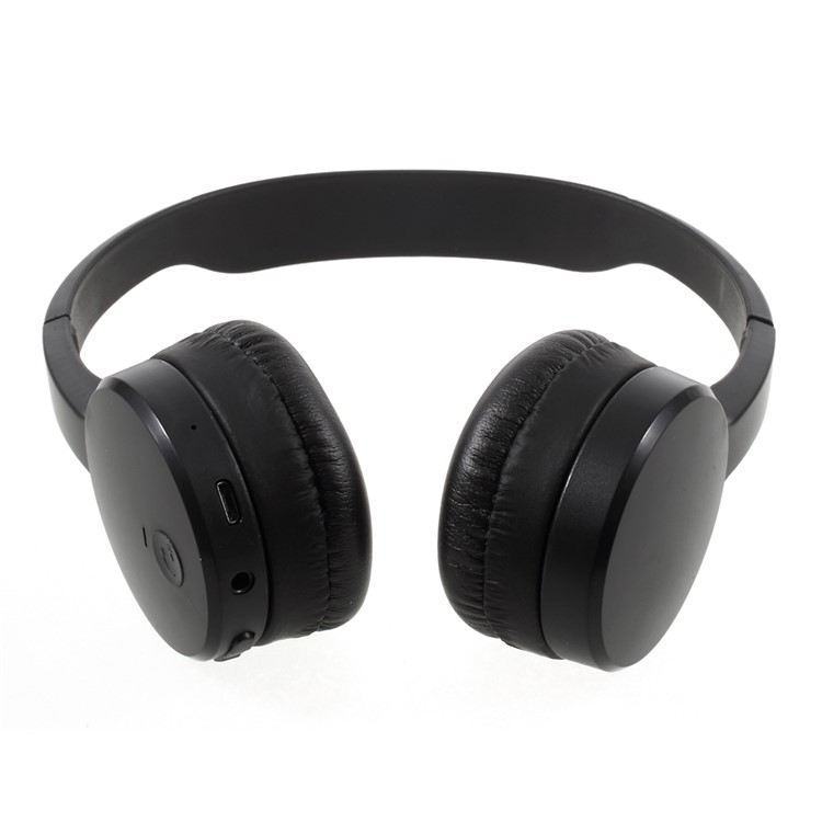 AMW-1000 Wireless Bluetooth Over-ear Headset with Mic/TF Card Slot/Audio Input/FM Radio - Black-4