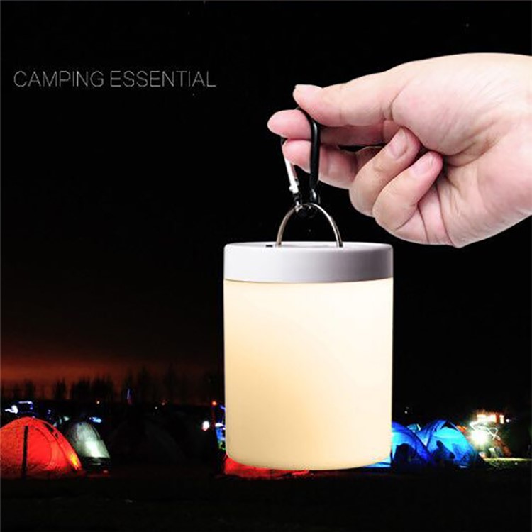 Portable Color Changing 4 Lighting Modes Touch-Sensitive Control Table Lamp Little RGB Night Light - White-3