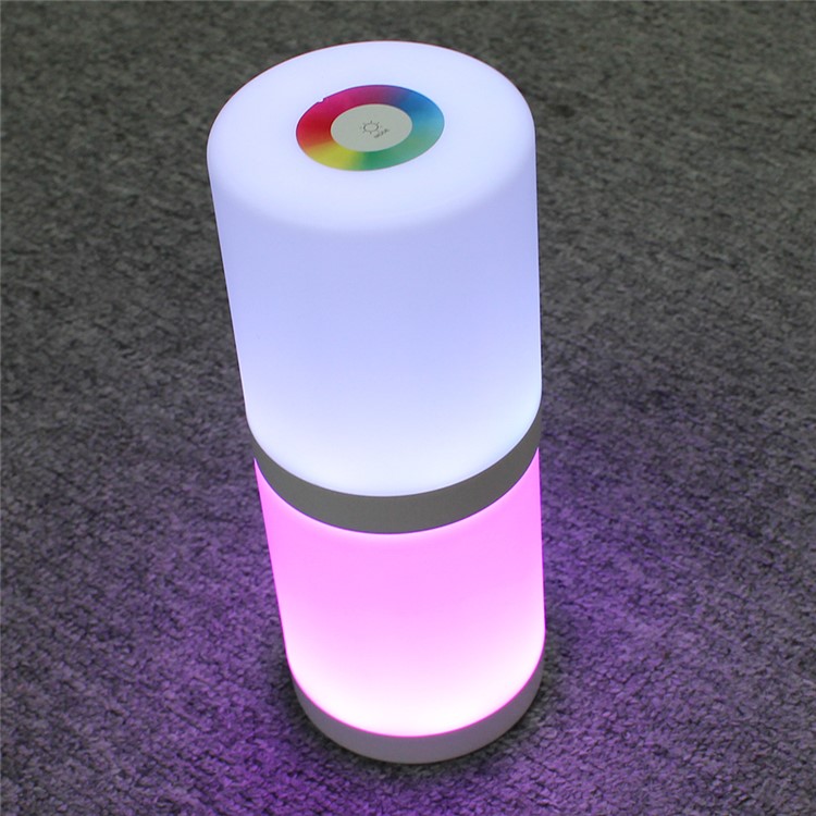 Portable Color Changing 4 Lighting Modes Touch-Sensitive Control Table Lamp Little RGB Night Light - White-6