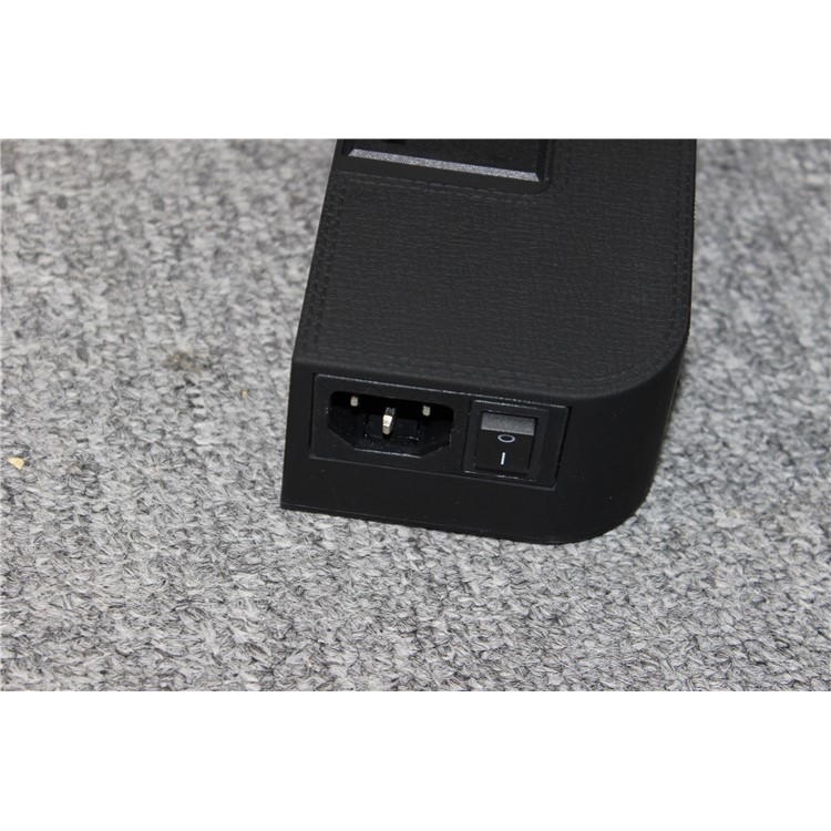 Smart Bluetooth Speaker Music Player with QC3.0 Quick Charging Power Outlet - Black / EU Plug-10