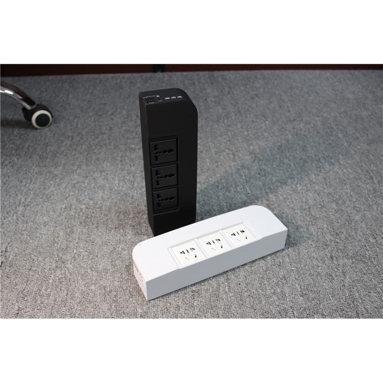 Smart Bluetooth Speaker Music Player with QC3.0 Quick Charging Power Outlet - Black / EU Plug-11
