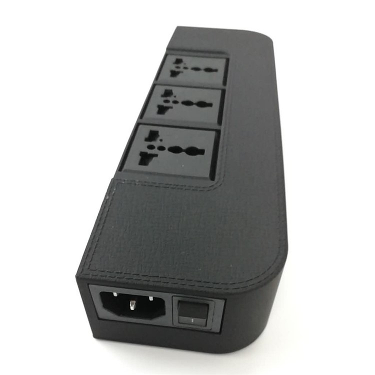 Smart Bluetooth Speaker Music Player with QC3.0 Quick Charging Power Outlet - Black / EU Plug-5