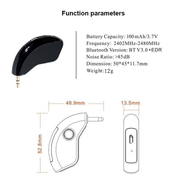 TX80 Portable 3.5mm Mini Bluetooth Audio Transmitter Stereo Adapter Bluetooth Dongle-11