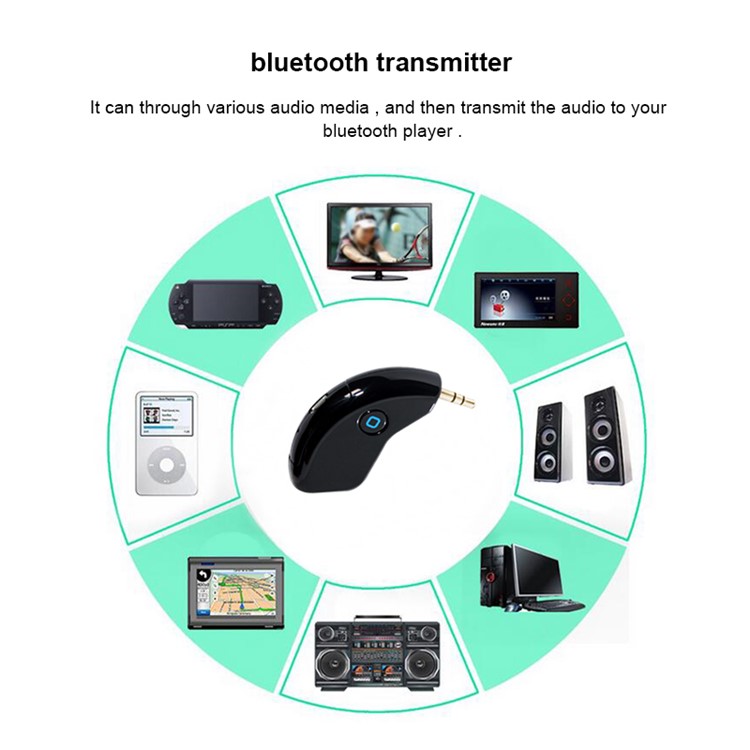TX80 Portable 3.5mm Mini Bluetooth Audio Transmitter Stereo Adapter Bluetooth Dongle-8