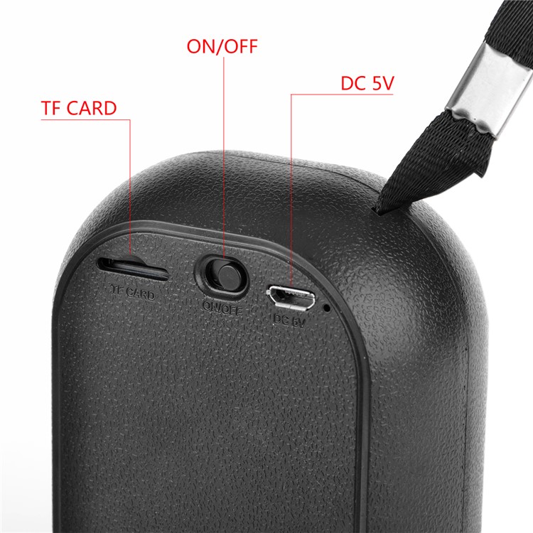 S7 Mini Pocket Size Wireless Bluetooth Speaker Support TF Card for iPhone 7, Samsung S8 etc. - Black-5