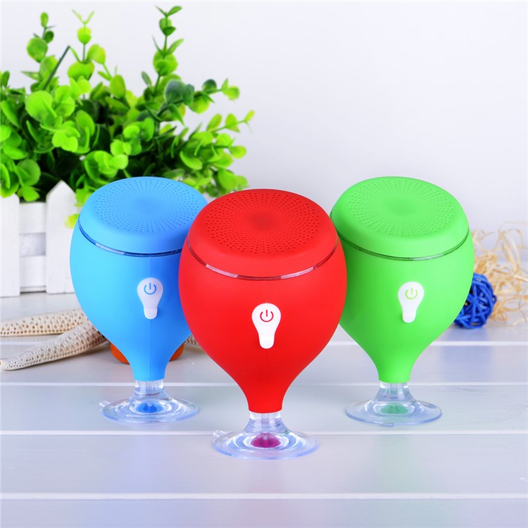 Whale Tail Shape IPX6 Waterproof Bluetooth Speaker Shower Bluetooth Speaker - Red-10