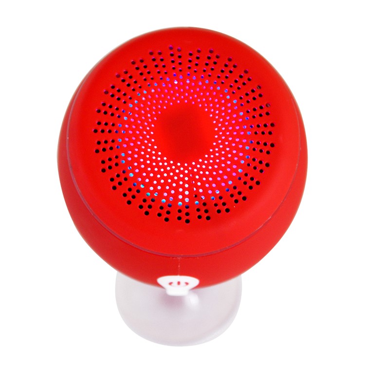 Whale Tail Shape IPX6 Waterproof Bluetooth Speaker Shower Bluetooth Speaker - Red-4