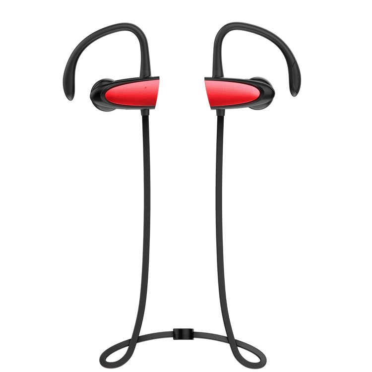 FOZENTO Wireless Bluetooth Sports Stereo Earbud Headset Earphone with Microphone - Red-2