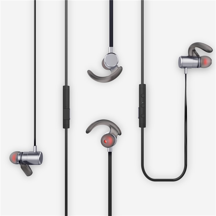 FOZENTO FT4 Magnetic DSP Sound Wireless Bluetooth V4.2 Sport Headphone with Hands-free Mic (CCC) - Silver-2