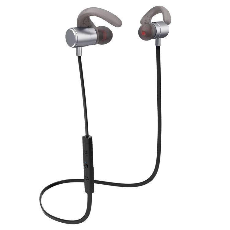 FOZENTO FT4 Magnetic DSP Sound Wireless Bluetooth V4.2 Sport Headphone with Hands-free Mic (CCC) - Silver-5
