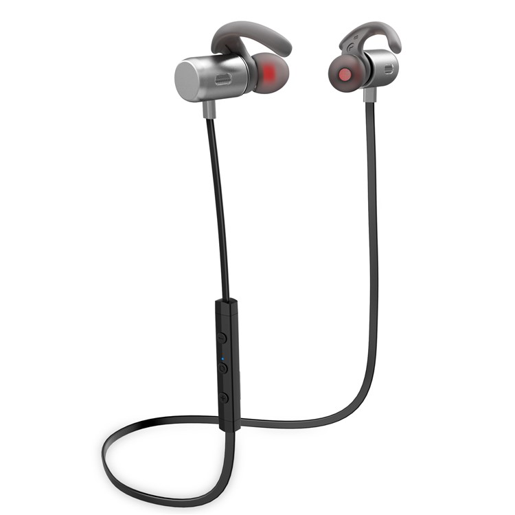 FOZENTO FT3 Magnetic DSP Sound Wireless Bluetooth V4.2 Sport Headphone with Hands-free Mic (CCC) - Grey-1