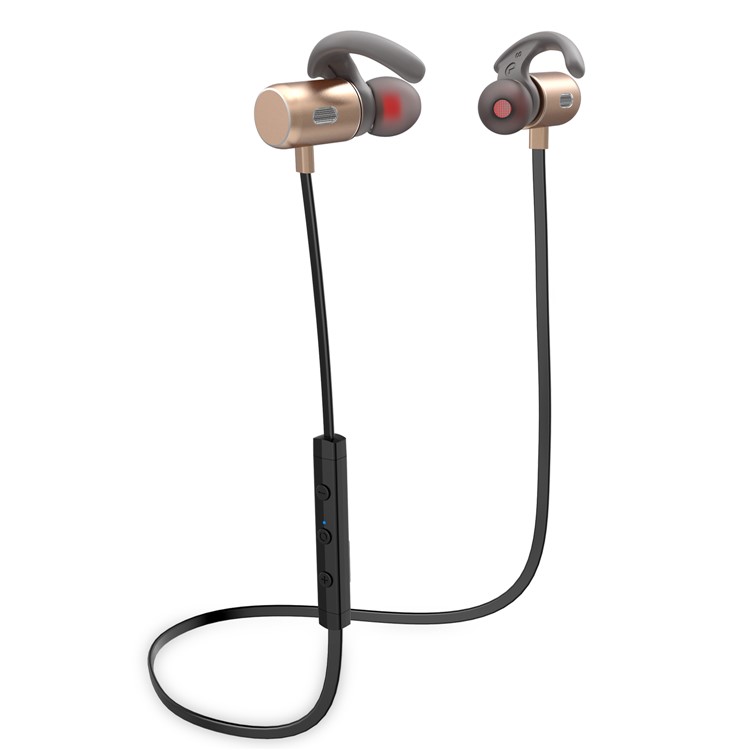 FOZENTO FT3 Earhook Magnet CSR 4.2 Bluetooth Sport Headset with Hands-free Mic (CCC) - Gold-1