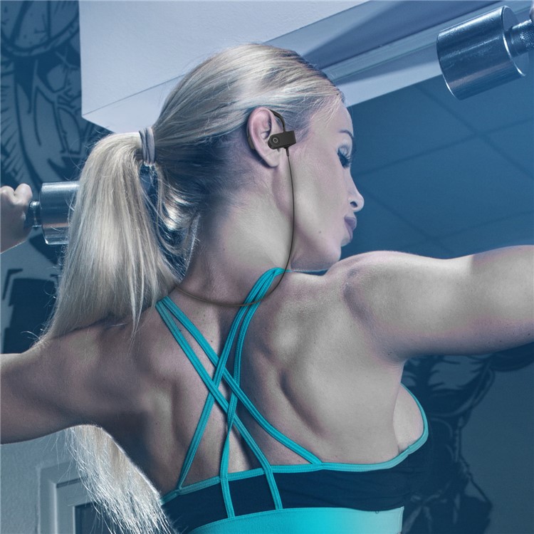 FOZENTO Sports Bluetooth Headset In-ear Stereo Headphone with Mic - Black-2
