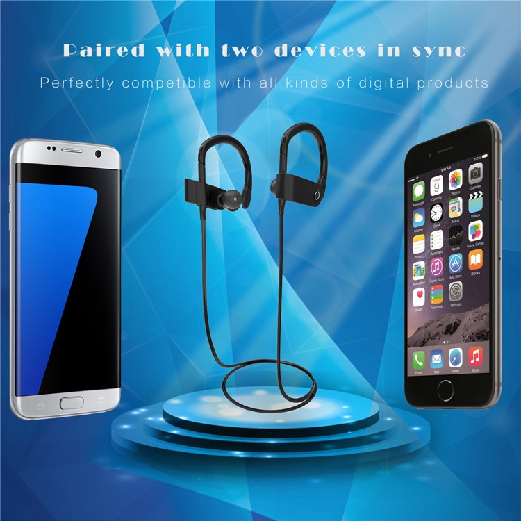 FOZENTO Sports Bluetooth Headset In-ear Stereo Headphone with Mic - Black-7
