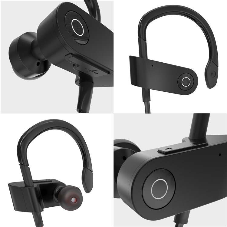 FOZENTO Sports Bluetooth Headset In-ear Stereo Headphone with Mic - Black-8