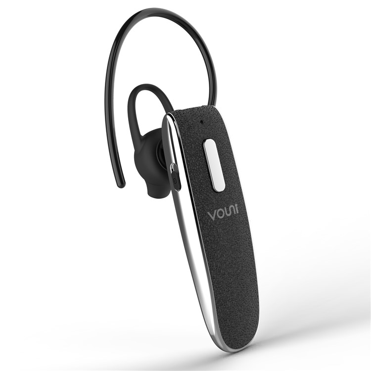 

VOUNI Мелодия Делового Стиля Один В Ухе Bluetooth Наушник С Крючком Уха Для Iphone Samsung - Черный