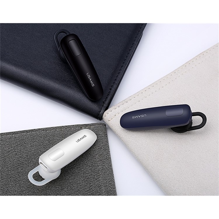 USAMS US-LK001 LK Serie Einzel-Stereo-Bluetooth-Kopfhörer + Selfie-Timer 2-in-1-Design - Blau-4