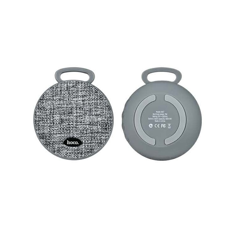 HOCO BS7 MoBu Sports Wireless Speaker Portable Cloth Texture Bluetooth Music Speaker - Grey-2