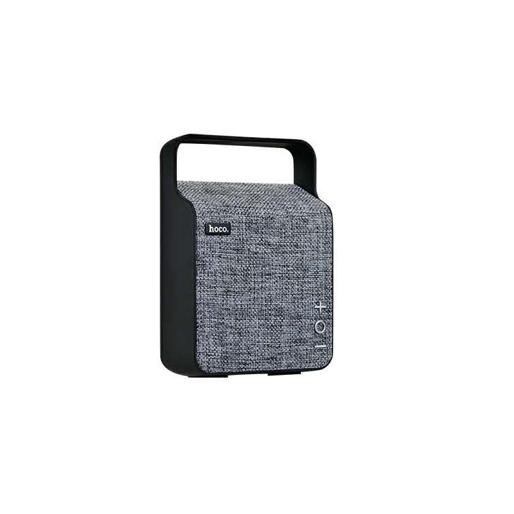HOCO BS6 NuoBu Desktop Wireless Speaker Portable Cloth Texture Bluetooth Music Speaker - Grey-1