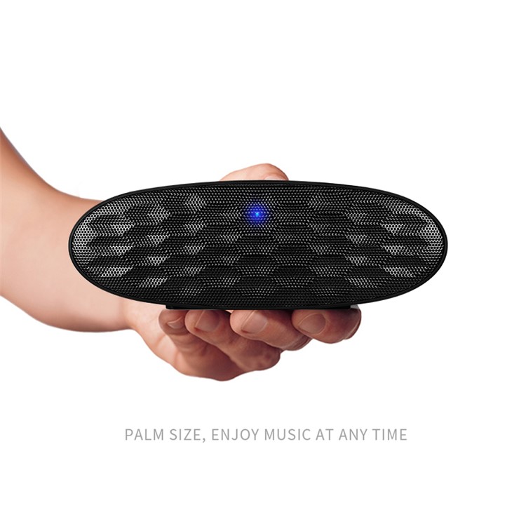 JOYROOM JR-M01 Mini Metal Dual Speaker Bluetooth Speaker with Mic/TF Card Slot / 3.5mm Jack - Black-3