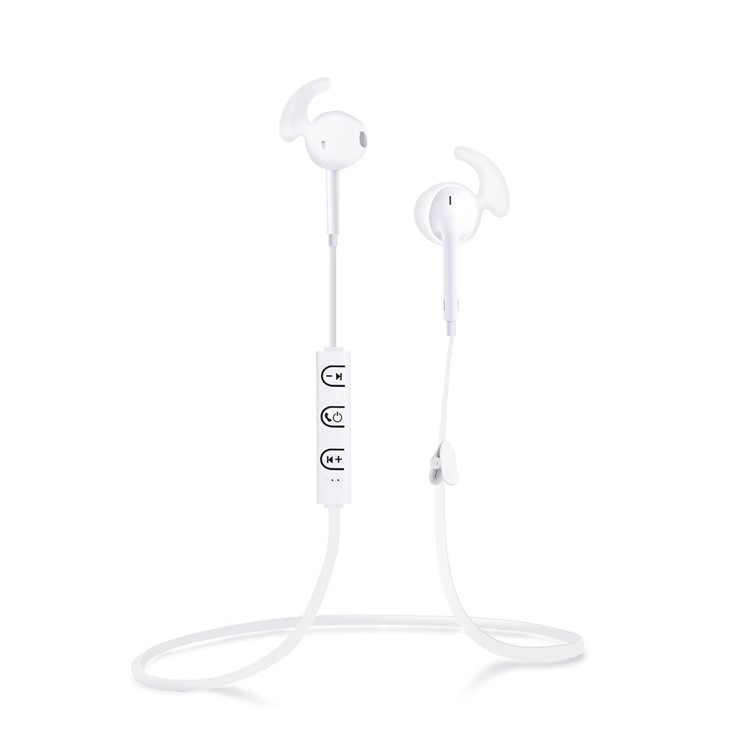 BTH-S6 Bluetooth In-Ear Sport Headset for iPhone Samsung - White-2