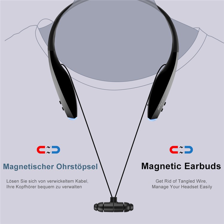 ZEALOT H7 Bluetooth sans coude-preuve In-oreillette avec attraction magnétique - Noir-11