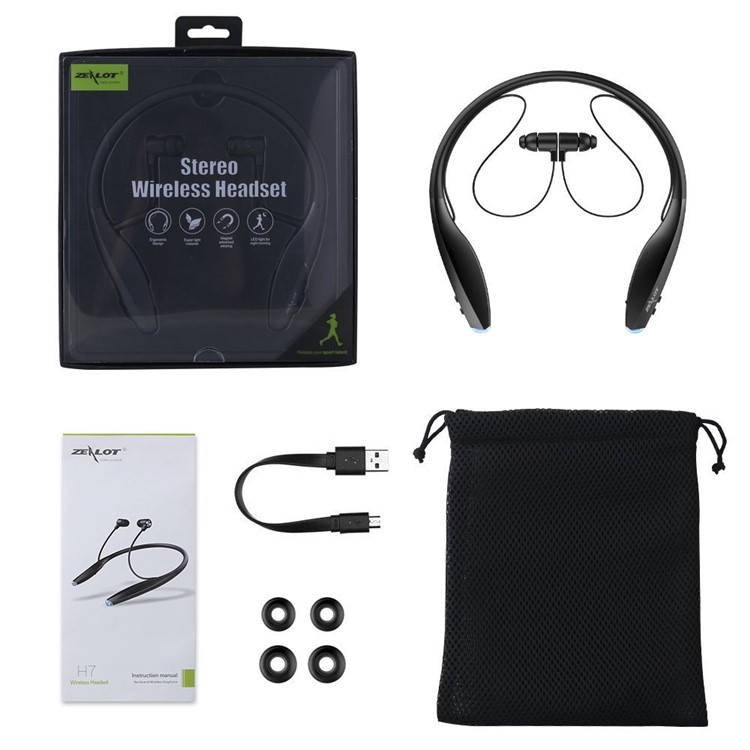 ZEALOT H7 Bluetooth sans coude-preuve In-oreillette avec attraction magnétique - Noir-13