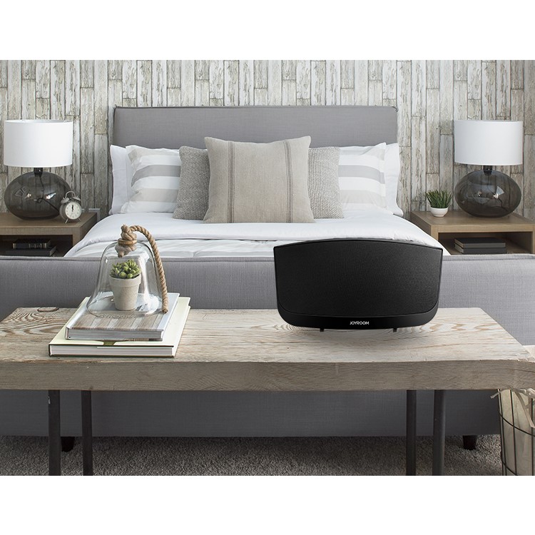 JOYROOM M100 Desktop Wireless Bluetooth Speaker NFC HiFi Music Speaker Support Aux-in / U Disk - Black / CN Plug-11
