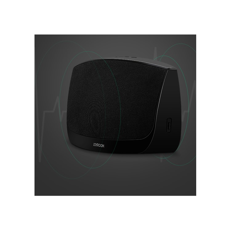 JOYROOM M100 Desktop Wireless Bluetooth Speaker NFC HiFi Music Speaker Support Aux-in / U Disk - Black / CN Plug-7