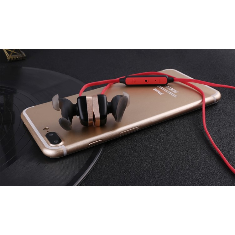 MOOLSUN S02 Magnetic Sports Wireless Bluetooth 4.1 In-ear Bluetooth Earphone - Gold-12