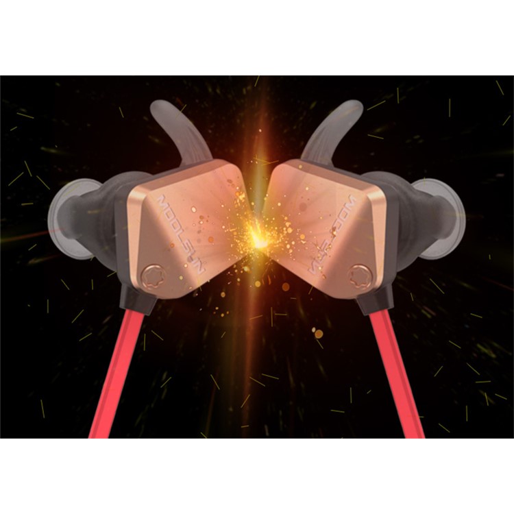 MOOLSUN S02 Magnetic Sports Wireless Bluetooth 4.1 In-ear Bluetooth Earphone - Gold-17