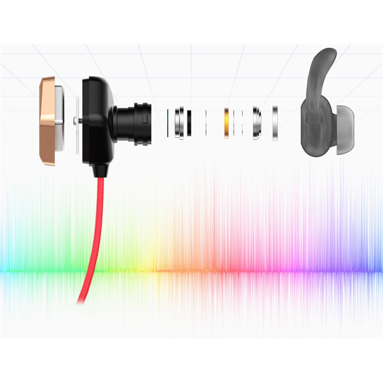MOOLSUN S02 Magnetic Sports Wireless Bluetooth 4.1 In-ear Bluetooth Earphone - Gold-9