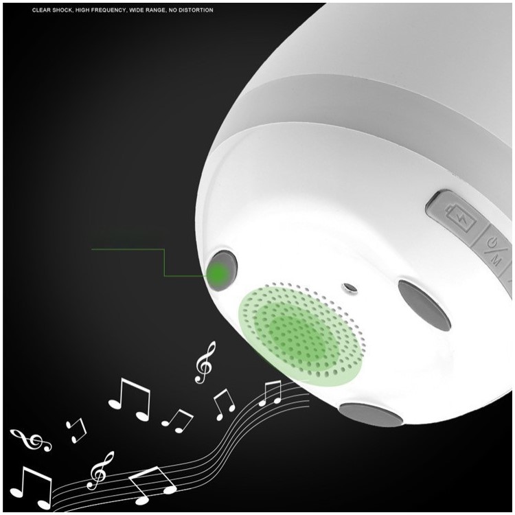 TOKQI 3-en-1 Bluetooth Altavoz LED Noche Luz Smart Music Flowerpot Altavoz inalámbrico - Blanco-6