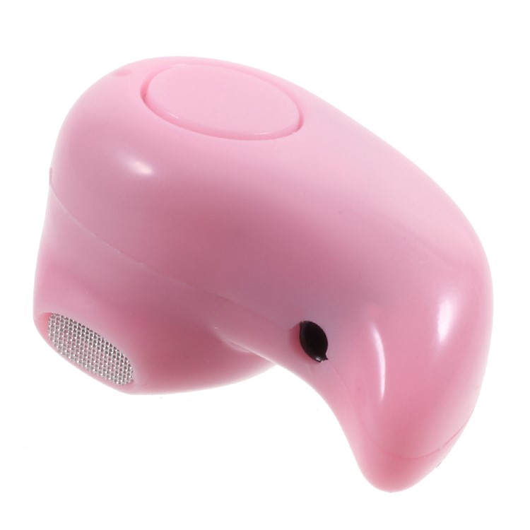 S530 Invisible Single Bluetooth Earphone Stereo CVC6.0 Wireless Headset for iPhone 7, Huawei P10 - Pink-1