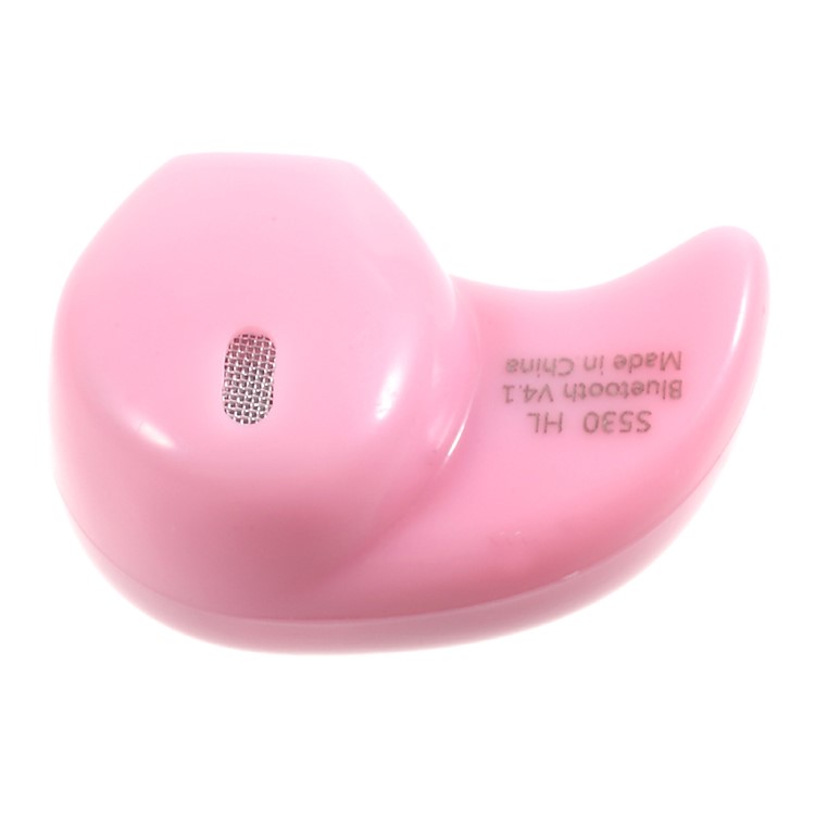 S530 Invisible Single Bluetooth Earphone Stereo CVC6.0 Wireless Headset for iPhone 7, Huawei P10 - Pink-4