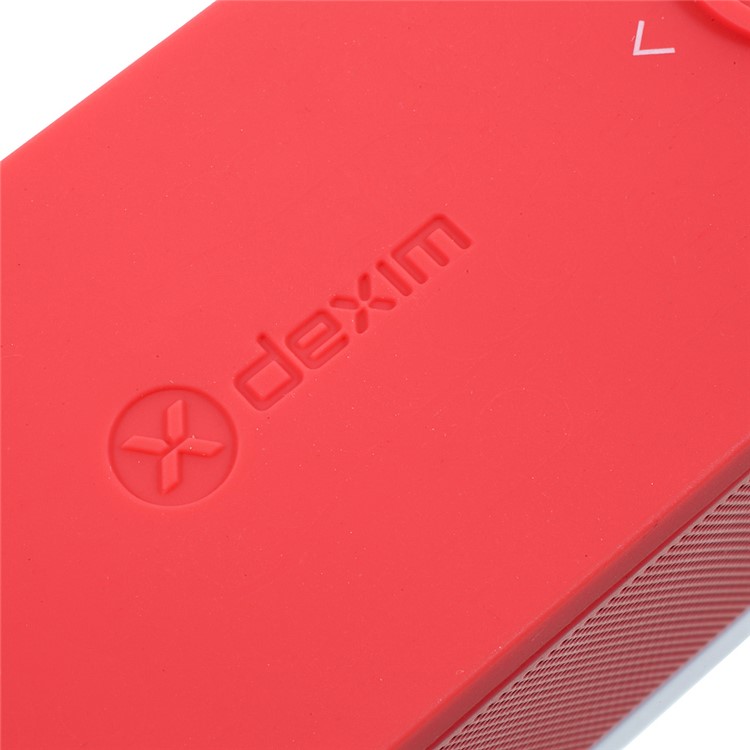 DEXIM DEA059 Soundex Stereo Bluetooth Speaker with Microphone / AUX-in for iPhone Samsung Huawei Etc - Red-10