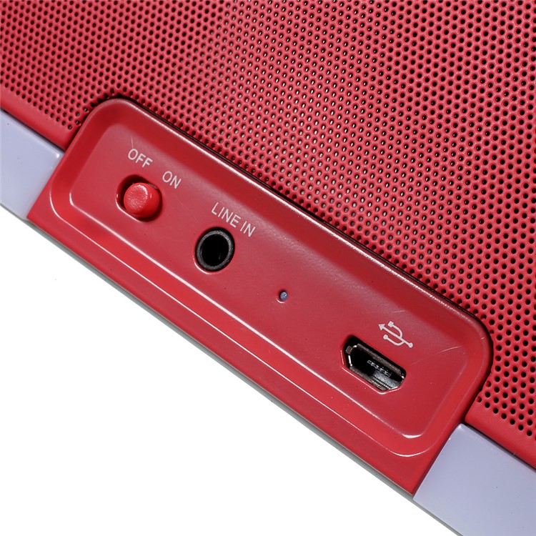 DEXIM DEA059 Soundex Stereo Bluetooth Speaker with Microphone / AUX-in for iPhone Samsung Huawei Etc - Red-12