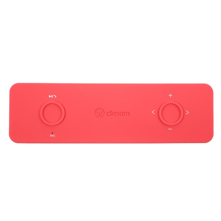 DEXIM DEA059 Soundex Stereo Bluetooth Speaker with Microphone / AUX-in for iPhone Samsung Huawei Etc - Red-6