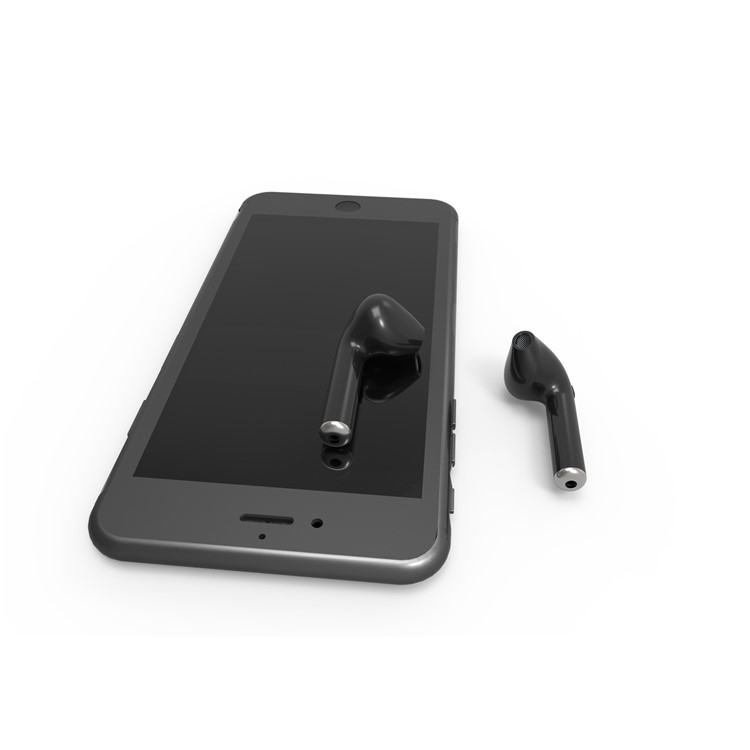 HBQ i7 Mini Single Bluetooth 4.1 Stereo Earpiece with Mic for iPhone, Samsung, Huawei etc. - Black-6