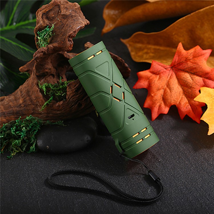 TWS D01 True Wireless Binaural Sports Bluetooth Earphones Stereo Headset + Charging Box - Orange / Green-3