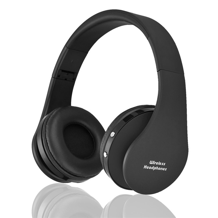 BTH-8252 Foldable Bluetooth Wireless Headphone Over-ear Stereo Headset for iPhone 7, Huawei P10 - Black-3