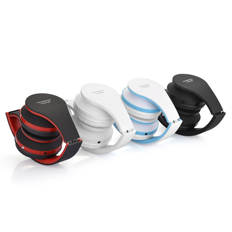 BTH-8252 Foldable Bluetooth Wireless Headphone Over-ear Stereo Headset for iPhone 7, Huawei P10 - Black-8